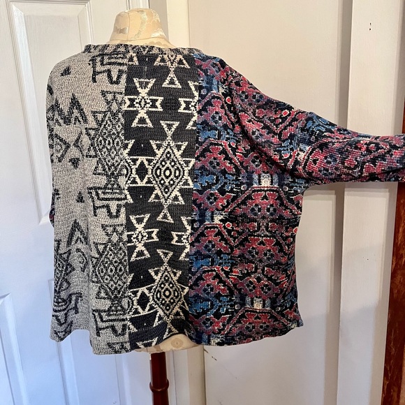 Anthropologie Pilcro Moira Thermal Pullover Aztec - M - Picture 12 of 16